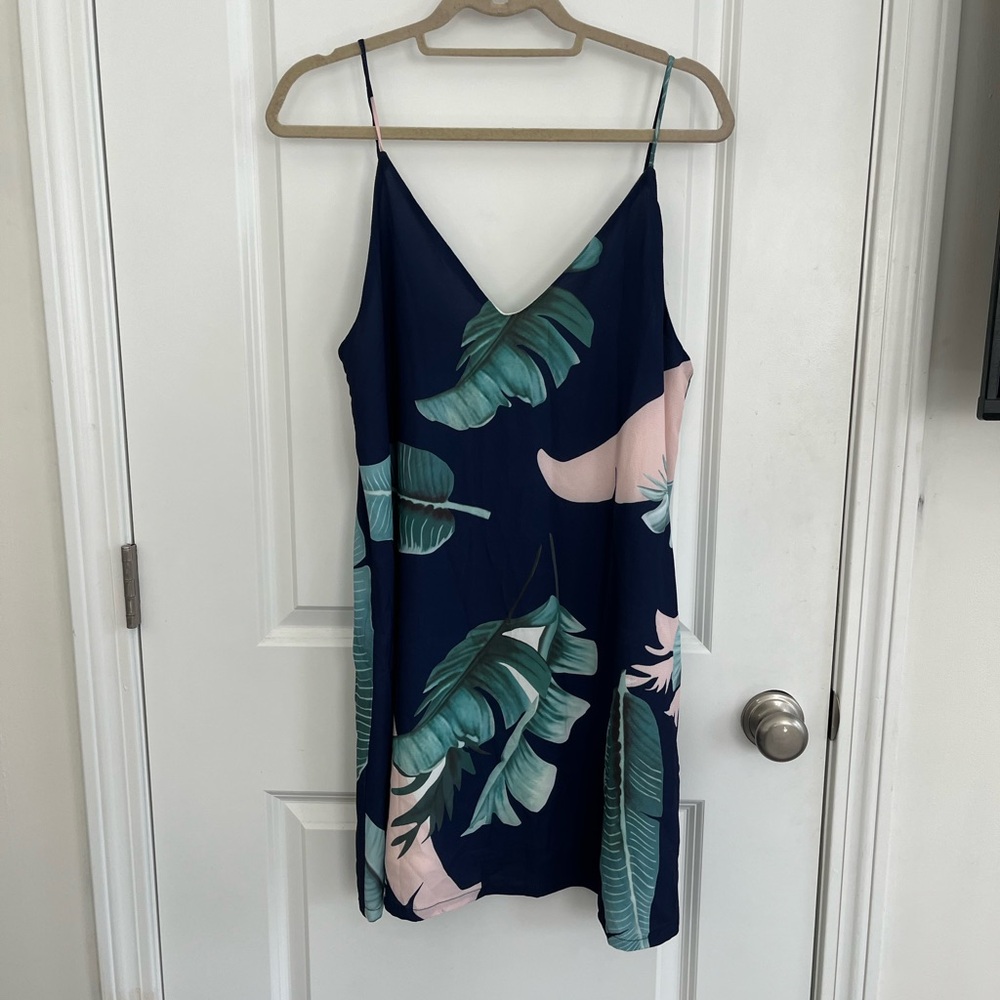 SHEIN Blue Floral Sundress